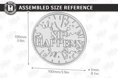 Sarcastic Coasters with Stands Laser Cut Bundle | Funny SVG Product Image 14