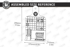 Kitchen Board Miniature Room Box Laser Cut Bundle | 3D Board Product Image 24