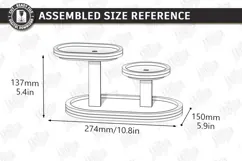 Tabletop Organizer Laser Cut | Tiered Tray | Jewelry Stand Product Image 4