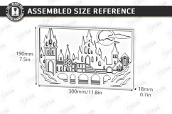 3D Cityscape Layered Laser Cut | Shadow Box | Wall Decor SVG Product Image 3