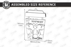 Valentine's Day Gift Card Holder Laser Cut|Romantic Gift Tag Product Image 3