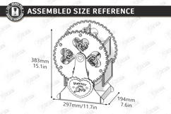 Ferris Wheel Photo Frame Laser Cut Bundle|3D Model|Valentine Product Image 13
