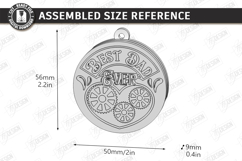 Bottle Opener Keychain Laser Cut | Father's Day Gift Idea Product Image 2