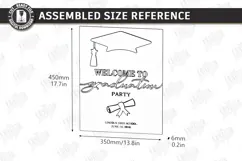 Graduation Welcome Sign Laser Cut | Graduation Party Laser Product Image 2