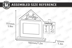 Pregnancy Countdown Frame Laser Cut |Baby Milestone Calendar Product Image 2