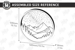 3D Layered Wall Art Laser Cut | Modern Home Interior Art SVG Product Image 2