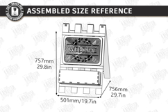 A-Frame Welcome Sign Laser Cut | Outdoor Decor | Porch Sign Product Image 2