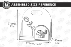Mother's Day Flower Holder Laser Cut | Gift Basket SVG | CNC Product Image 3