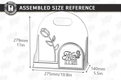 Mother's Day Flower Holder Laser Cut | Gift Basket SVG | CNC Product Image 3