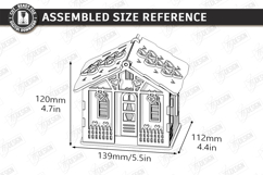 Valentine Candle House Laser Cut | Decorative Mini House SVG Product Image 2