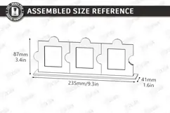 Family Puzzle Photo Frame Laser Cut | Modern Picture Frame Product Image 4