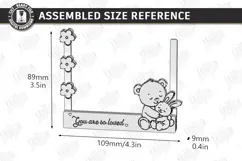 Clothespin Baby Photo Frame Laser Cut | New Born Laser | CNC Product Image 2