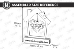 Love Home Décor Laser Cut | Table Decoration | Modern Rustic Product Image 2