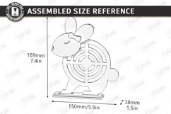 Yarn Wrapped Animal Craft Laser Cut | Shelf Sitter | Bunny Product Image 2