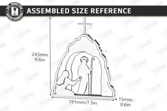 Easter Night Light Laser Cut | Religious LED Light SVG | CNC Product Image 2