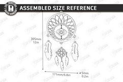 Wooden Dream Catcher Laser Cut Bundle | Boho Wall Hanging Product Image 12