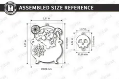 Halloween Hanging Ornament Laser Cut | 3D Layered Keychain Product Image 2
