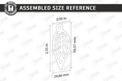 Flower Bag Tag Laser Cut | Macrame Keychain SVG | Boho Charm Product Image 2