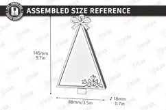 Personalized Christmas Family Hanging Ornament Laser Cut SVG Product Image 2