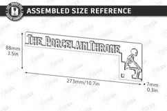 Bathroom Door Corner Laser Cut |Office Wall Sign| Funny SVG Product Image 3