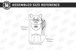 3D Dog Breeds Planters with Name Tag Laser Cut | Flower Pot Product Image 2