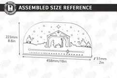Nativity Christmas Countdown Laser Cut | Wooden Nativity Adv Product Image 2