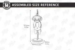 Wiggly Animal Laser Cut | Swinging Animal Figurine | Koala Product Image 2
