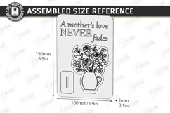 Mother's Day Wooden Card Laser Cut | Layered Card SVG | CNC Product Image 4
