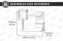 Modern Corner Shelf Laser Cut | Home Decor | Wall Decor SVG Product Image 2