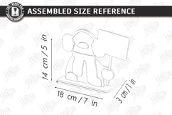 Cute Snowman Stand Laser Cut|Layered Christmas Shelf Sitter Product Image 2