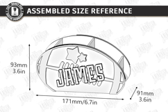 Sports Desk Organizers Laser Cut Bundle | Name Signs SVG Product Image 17