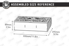 Honey Box Storage Laser Cut | Honeybee | Honeycomb Design Product Image 2