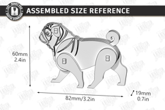 Wooden Dog Breed Card Puzzles Laser Cut Bundle | 3D Puzzle Product Image 20
