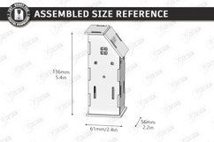 Wooden Mini House Nightlight Laser Cut | Home Decor | CNC Product Image 2