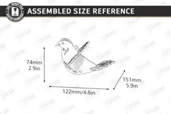 Bird Suncatcher Laser Cut | Hanging Garden Decor | Floral Product Image 2