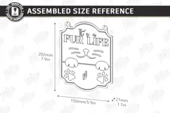Pet Hair Roller Holder Laser Cut |Wall Signs SVG| Cats SVG Product Image 2