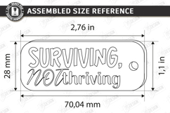 Sarcastic Quotes Keychain Laser Cut | Funny Snarky Keyring Product Image 2