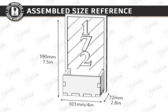 Modern House Number Signs Laser Cut | Wall Address Plaque Product Image 2