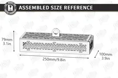Wooden and Acrylic Jewelry Box Laser Cut | Storage Box | CNC Product Image 2