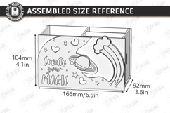 Desk Organizers Laser Cut Bundle| Kids Pencil Holder Designs Product Image 12