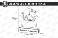 Love Home Décor Laser Cut | Table Decoration | Modern Rustic Product Image 2