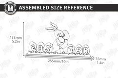 Easter Bunny Shelf Sitter Laser Cut | Layered Easter Stand Product Image 2