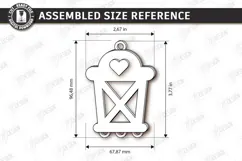Christmas Hanger Decor Laser Cut | Boho Christmas Ornament Product Image 2