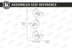 Birds Hanging Decor Ornament Laser Cut | 3D Floral Decor Product Image 2