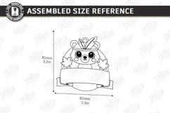 Kids Birthday Souvenir Laser Cut|Cute Animals|Kids Name Tags Product Image 2