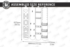 Home Organizer Key Holder Rack Laser Cut | Wall Decor Product Image 2