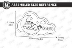Personalized Cloud Night Light Laser Cut | Kids Name Signs Product Image 12