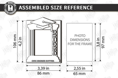 Graduation Mini Photo Frame Laser Cut | Class of 2026 | Grad Product Image 2