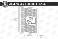 Wedding Guest Bookd Laser Cut Bundle | Wood Photo Album SVG Product Image 13