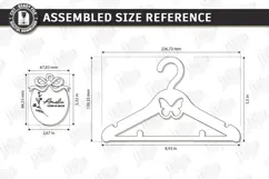 Baby Clothes Hanger Laser Cut | Nursery Clothes Hanger | CNC Product Image 2